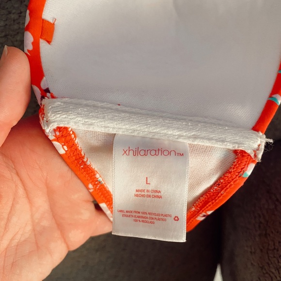 Target red strapless bathing suit top - large - Picture 3 of 3